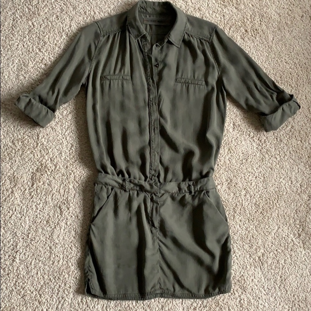 Army Green Mini Dress